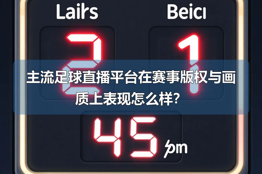 主流足球直播平台在赛事版权与画质上表现怎么样？